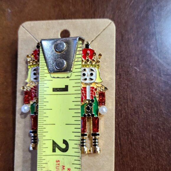 Nutcracker Earrings Womens Ladies Red Fashion Xmas Holiday Christmas Jewelry - Picture 7 of 8